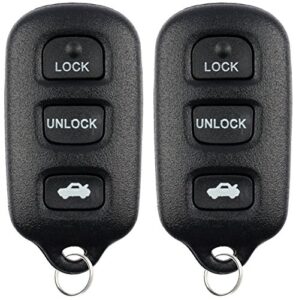 keylessoption keyless entry remote control fob car key replacement for gq43vt14t (pack of 2)