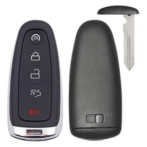 for Ford Smart Key Fob Shell Case Fit for Ford Edge Escape Explorer Focus Flex Taurus Fusion Lincoln MKS MKT MKX Replacement Keyless Entry Remote Blank Key Cover (1)