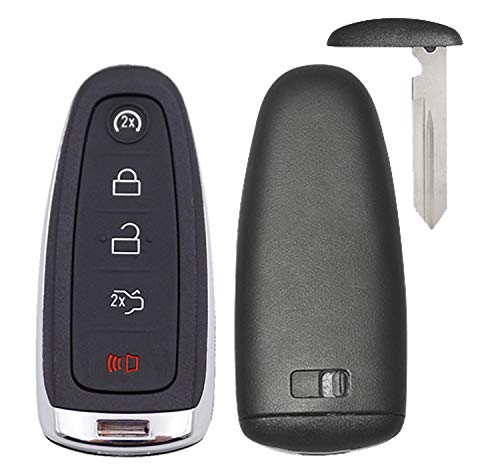 for Ford Smart Key Fob Shell Case Fit for Ford Edge Escape Explorer Focus Flex Taurus Fusion Lincoln MKS MKT MKX Replacement Keyless Entry Remote Blank Key Cover (1)