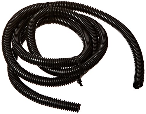 JT&T Products (4306F) - 1/2" Diameter, Flex-Guard Convoluted Tubing, Split Seam, Black - 7 Ft. Cut