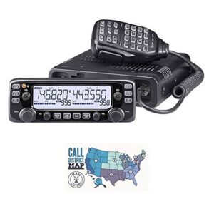 bundle – 2 items – includes icom ic-2730a dual-band vhf/uhf 50w mobile transceiver and ham guides tm quick reference card