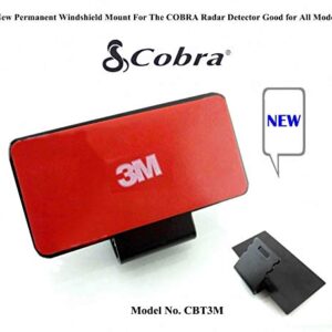 CBT3M Improved 3M Taped Permanent Windshield Mount for Most Models of Cobra Radar Detectors