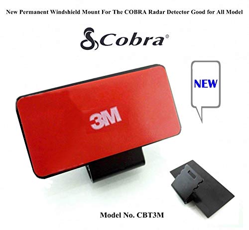 CBT3M Improved 3M Taped Permanent Windshield Mount for Most Models of Cobra Radar Detectors