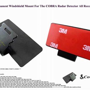 CBT3M Improved 3M Taped Permanent Windshield Mount for Most Models of Cobra Radar Detectors