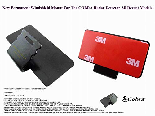 CBT3M Improved 3M Taped Permanent Windshield Mount for Most Models of Cobra Radar Detectors