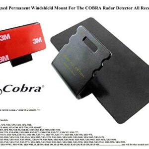 CBT3M Improved 3M Taped Permanent Windshield Mount for Most Models of Cobra Radar Detectors