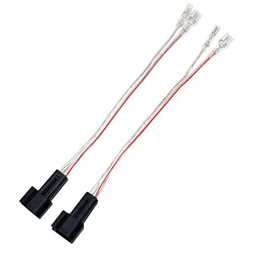 RED WOLF Speaker Wire Harness Connector For 2015-2021 GMC Sierra Chevrolet Silverado Chevy Sierra Buick Encore Lacrosse Cadillac Front Rear Door Replacement Speakers Adapter Plug