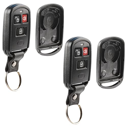 Replacement for 2003-2006 Hyundai Elantra Sante Fe 3-Button Remote Key Fob Shell Case OSLOKA-240T OSLOKA-221T OSLOKA-230T (Set of 2)