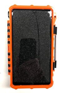 sgroi innovations, llc safebox (orange) – universal, waterproof cell phone case. allows full usage of phone while protected from the elements!