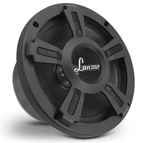 LANZAR Upgraded Opti Pro 6.5” High Power MidBass - Powerful 500 Watt Peak 105Hz – 12 kHz Frequency Response 30 Oz Magnet Structure 4 Ohm w/Paper Cone and Foam Surround Full Range Speaker - OPTI6MI