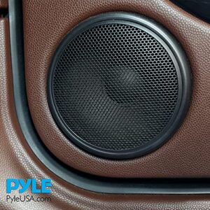 Pyle 3.5 Inch Car Audio Speaker - Single Voice Coil Subwoofer with Grill Cover and Rubber Edge - PLMW36,Black