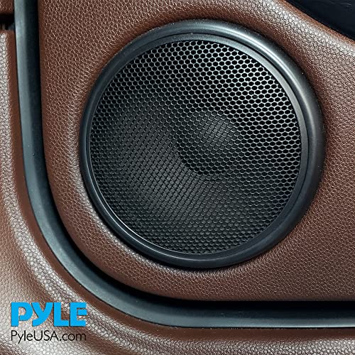 Pyle 3.5 Inch Car Audio Speaker - Single Voice Coil Subwoofer with Grill Cover and Rubber Edge - PLMW36,Black