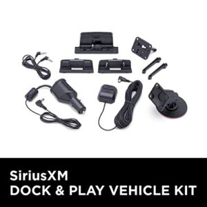 SiriusXM SXDV3 Satellite Radio Vehicle Mounting Kit with Dock and Charging Cable (Black)