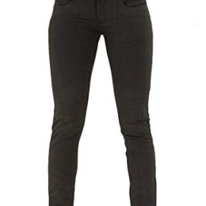 Andongnywell Plus Size Colombian Design Butt Lifting High Waist Skinny Jeans (Black,X-Large)