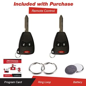 KeylessOption Keyless Entry Remote Control Car Ignition Key Fob Replacement for M3N5WY72XX (Pack of 2)