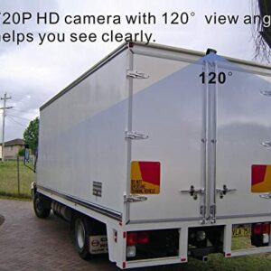 AHD 720P 7" Reverse Rear View Backup Camera System Mirror, Camera with Night Vision Waterproof IP69K Vibration-Proof 10G for Tractor/Truck/RV/Bus/Motorhome/Excavator/Caravan/Skid Steer/Harvester