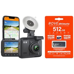rove r2-4k dash cam | 512gb micro sd card