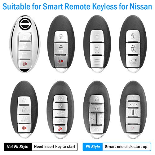 COMPONALL for Nissan Key Fob Cover, for Nissan Altima Maxima Rogue Armada Pathfinder