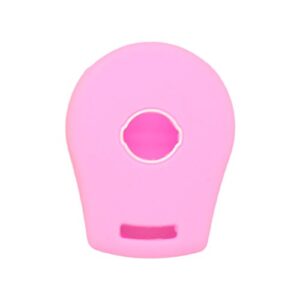 SEGADEN Silicone Cover Protector Case Holder Skin Jacket Compatible with Nissan 3 Button Remote Key Fob CV2506 Pink