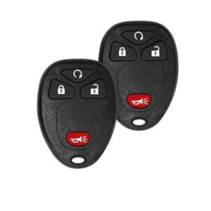 vofono fits for car key fob keyless entry remote control replacement chevy tahoe 2007-2014/ silverado 1500 2500 2500 2007-2013 gmc acadia 2007-2016 (ouc60270 ouc60221) 2pc