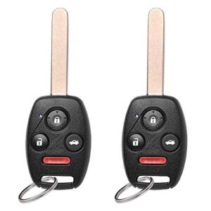 bestha 2 key fob replacement oucg8d-380h-a 35111-shj-305 compatible for honda accord 2003 2004 2005 2006 2007 keyless entry remote uncut head control with 46 chip