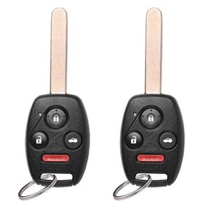 BESTHA 2 Key Fob Replacement OUCG8D-380H-A 35111-SHJ-305 Compatible for Honda Accord 2003 2004 2005 2006 2007 Keyless Entry Remote Uncut Head Control with 46 CHIP