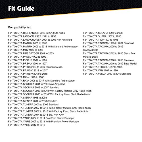 RDBS Car Wire Harness Use to Connect Aftermarket Stereo Receiver Fit for 1984-Up Toyota Vehicles