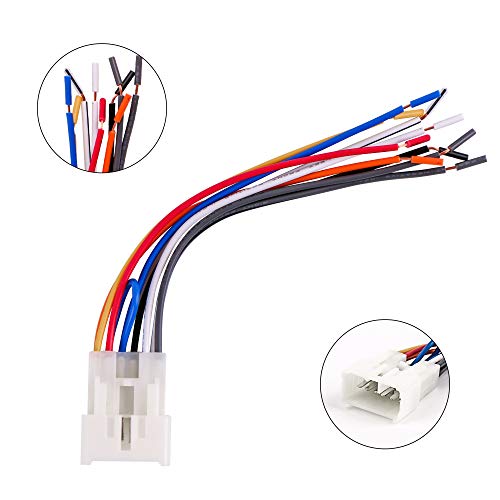 RDBS Car Wire Harness Use to Connect Aftermarket Stereo Receiver Fit for 1984-Up Toyota Vehicles