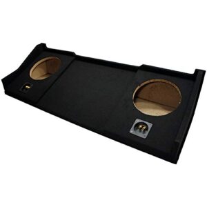 ASC Compatible with 1998-01 Dodge Ram Extended/Quad/Club Cab Truck Dual 10" Subwoofer Sub Box Speaker Enclosure