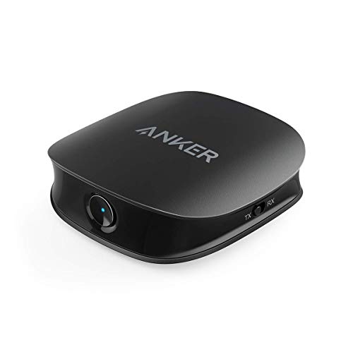 Anker Soundsync A3341 Bluetooth 2-in-1 Transmitter and Receiver, with Bluetooth 5, HD Audio with Lag-Free Synchronization, and AUX/RCA/Optical Connection for TV and Home Stereo System (Renewed)