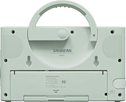 Sangean H201 Portable AM/FM/Weather Alert Digital Tuning Waterproof Shower Radio Turquoise