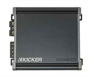 kicker 46cxa8001 car audio class d amp mono 1600w peak sub amplifier cxa800.1 (renewed)