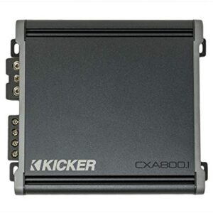 Kicker 46CXA8001 Car Audio Class D Amp Mono 1600W Peak Sub Amplifier CXA800.1 (Renewed)