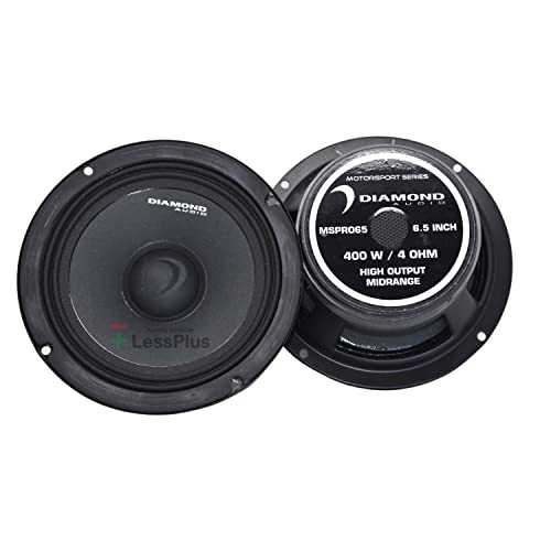 Diamond Audio MSPRO65 High Output 6.5” Pro Motorsports Speakers Pair, 200W RMS Power Handling