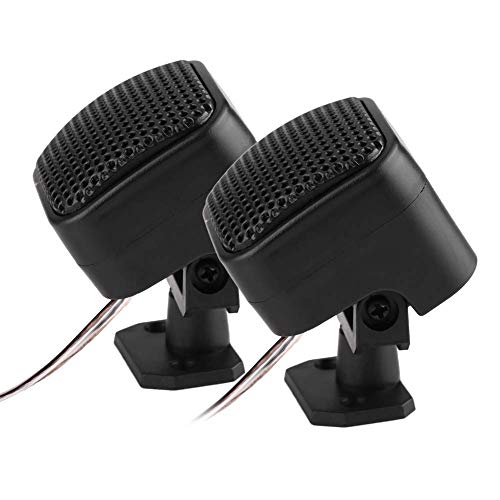 Qiilu Car Speaker, 1 Pair 12V Car Audio Tweeter 500W Square Tweeters for Car Audio