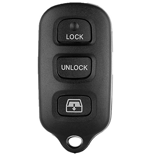 cciyu 1PC Uncut 4 Buttons Keyless Entry Remote Fob Case Replacement for Toyota Avalon 4Runne Sequoia (HYQ12BAN, HYQ12BBX, HYQ1512Y)