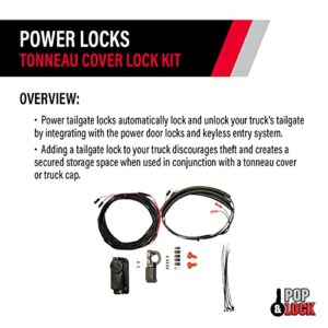 Pop & Lock PL9772 Remote Keyless Entry Lock Kit for Truck Cap and Tonneau Cover