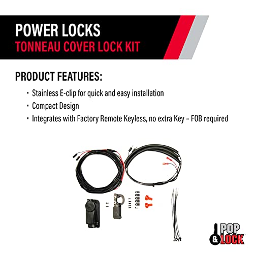 Pop & Lock PL9772 Remote Keyless Entry Lock Kit for Truck Cap and Tonneau Cover