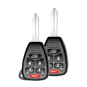 vofono keyless entry remote key fob fit for chrysler town and country, dodge caravan/grand caravan 2004-2007 (p/n: m3n5wy72xx), set of 2