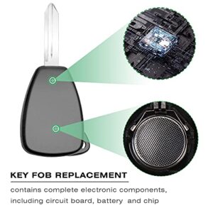 VOFONO Keyless Entry Remote Key Fob Fit for Chrysler Town and Country, Dodge Caravan/Grand Caravan 2004-2007 (P/N: M3N5WY72XX), Set of 2