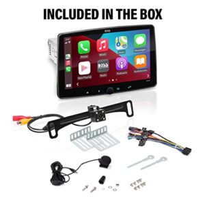 BOSS Audio Systems BCPA9RC Car Audio Stereo System - Apple CarPlay, Android Auto, 9 Inch Single Din, CD Player, Touchscreen, Bluetooth Audio & Calling Head Unit, Backup Camera, Multicolor Illumination