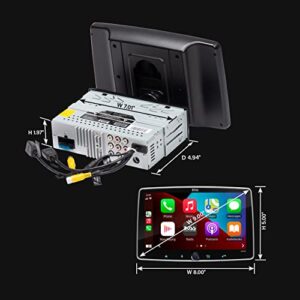 BOSS Audio Systems BCPA9RC Car Audio Stereo System - Apple CarPlay, Android Auto, 9 Inch Single Din, CD Player, Touchscreen, Bluetooth Audio & Calling Head Unit, Backup Camera, Multicolor Illumination