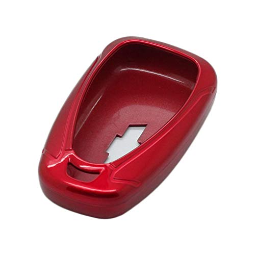 SEGADEN Paint Metallic Color Shell Cover ABS Hard Case Holder Compatible with CHEVROLET Smart Remote Key Fob 2 3 4 5 6 Button SV0654 Red