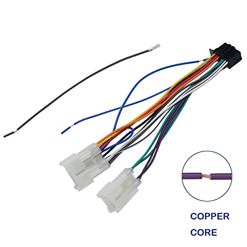 RED WOLF Pioneer Stereo Radio Wiring Harness Replacement for Toyota Highlander Tacoma Prius 1994-2020, Subaru 2012-2018 Forester WRX