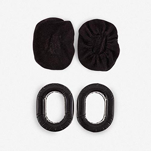 KORE AVIATION Ultra Plush Silicone Gel Ear Seal Replacement for Aviation, Racing, Safety Style Headsets (Sold in Pairs) with Fitted Cloth Ear Covers