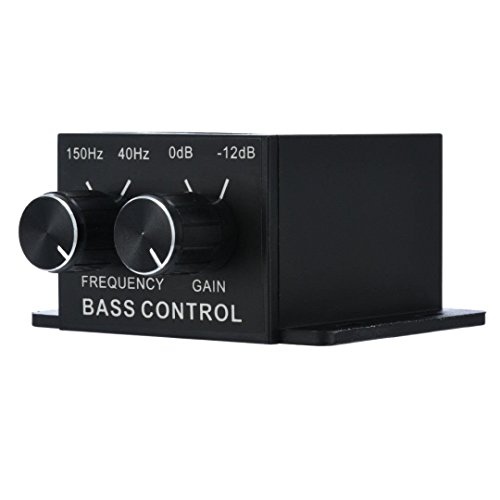Nobsound Auto Car Amplifier Audio Subwoofer Bass Control Knob Sub Gain Equalizer Regulator Frequency Controller RCA Line Level Adjust