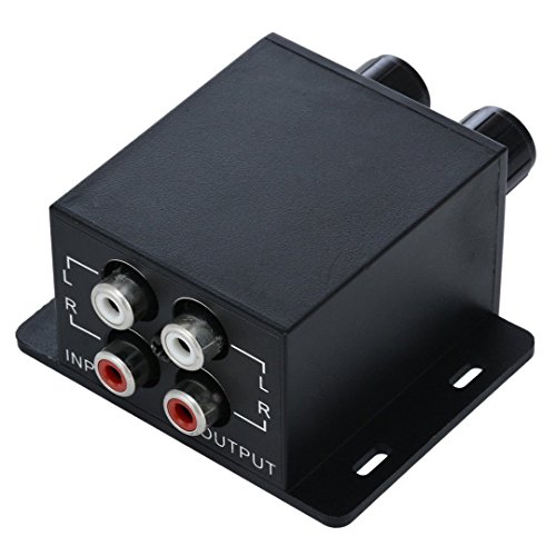 Nobsound Auto Car Amplifier Audio Subwoofer Bass Control Knob Sub Gain Equalizer Regulator Frequency Controller RCA Line Level Adjust