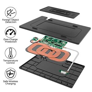 CarQiWireless Wireless Charger for Toyota Camry Accessories 2018 2019 2020 2021 2022 2023, Wireless Phone Charging Pad Tray for Camry XSE SE TRD LE XLE Hybrid Nightshade Car Interior Body Parts