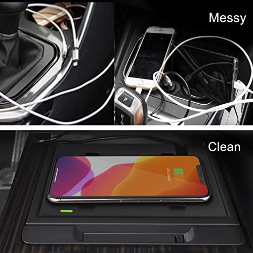 CarQiWireless Wireless Charger for Toyota Camry Accessories 2018 2019 2020 2021 2022 2023, Wireless Phone Charging Pad Tray for Camry XSE SE TRD LE XLE Hybrid Nightshade Car Interior Body Parts