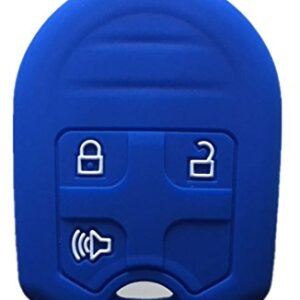 Rpkey Silicone Keyless Entry Remote Control Key Fob Cover Case protector Replacement Fit For Ford E-150 E-250 E-350 Super Duty F-150 F-250 F-350 Explorer Edge Flex Fusion CWTWB1U793 164-R8070